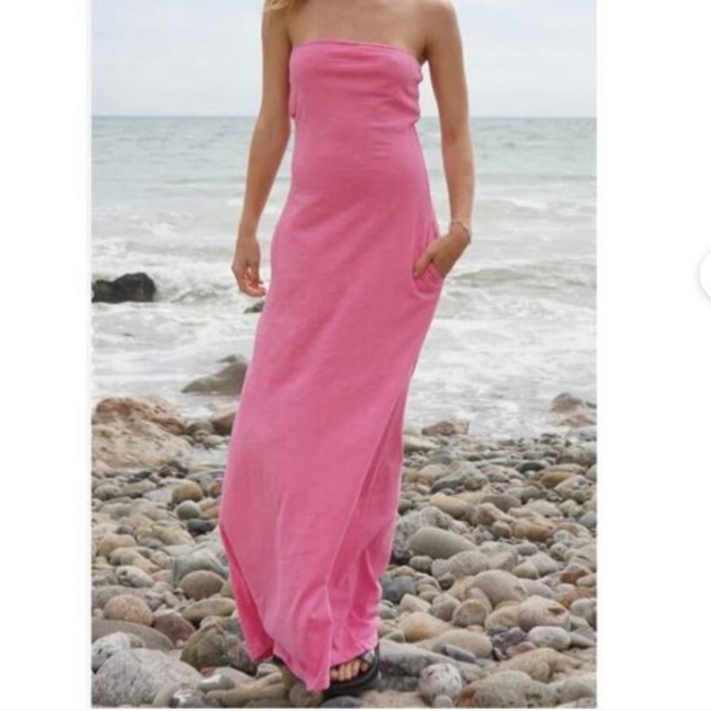 LNA Strapless Maxi Dress